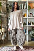 Sander Pull Tie Fine Knit Mocha Marl